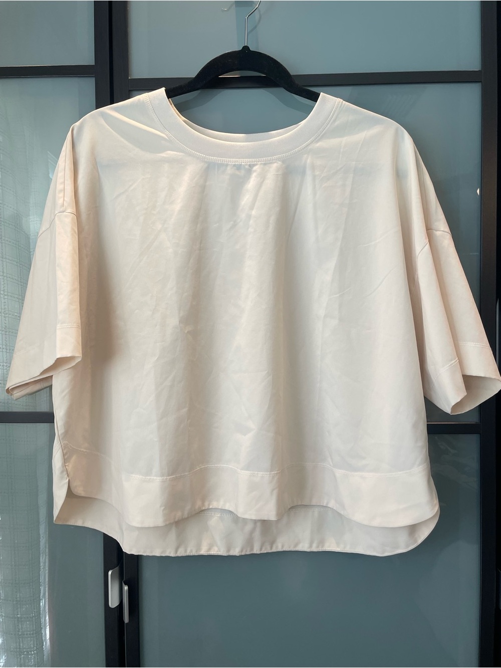 Old Navy Oversized Short-Sleeve Tee in Off-White